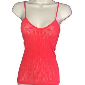 Intimately Free People Coral Lace Tank Cami Adjustable Straps Boho Layering XS S
